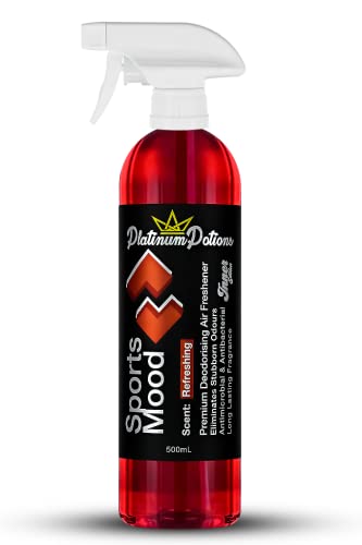 Image of Water-Based Car Air Freshener Spray | Luxury Automotive Deodorizer | Mold-Resistant Formula | Eliminates Odors and Refreshes Vehicle Interior | 17 fl oz | Sports Mood