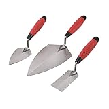 ZJNOTED Bricklaying Trowel 3 Pieces Trowel Masonry Hand Tool Set Soft Handle Carbon Steel… B09VGBBYR