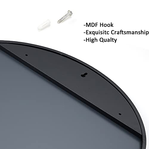 Kairey Black Round Mirror 20 Inch Metal Framed Circle Wall Mirrors For Bathroom Entryway Living Room #TOP4