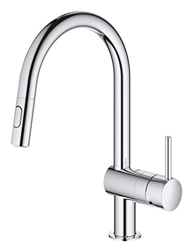 GROHE-Minta-Grifo-de-cocina-Mezclador-monomando-de-lavabo-con-rociador-doble-extraible-cromo-32321002