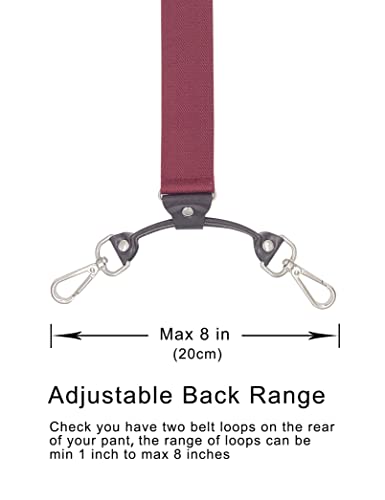 Image of Men's Suspenders with Swivel Hooks and Adjustable Braces, Suitable for Heavy Duty, Big and Tall