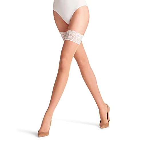FALKE Damen Matt Deluxe 20 Denier Stay-Ups - 1 Paar, Größe S-L, versch. Farben, - natürlich schönes Aussehen dank Matt-Effekt, Rutschsicher durch Silikonbeschichtung