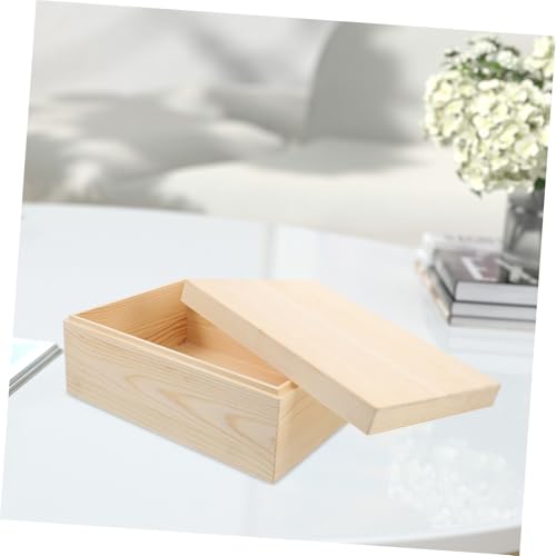 Boîte de rangement bambou de qualité premium au design rétro chic