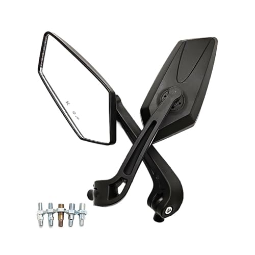 Espejos retrovisores laterales moto ajustables para manillar izquierdo y derecho con visión clara