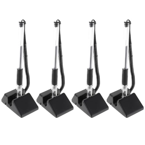 TOPPERFUN �f�X�N�g�b�v�Q���C���N�y��4�{�Z�b�g �J�E���^�[�Z�L�����e�B�y�� �X�^���h�t �u���b�N0.5mm �C���N�R��h�~ ��s ��t �z�e�����r