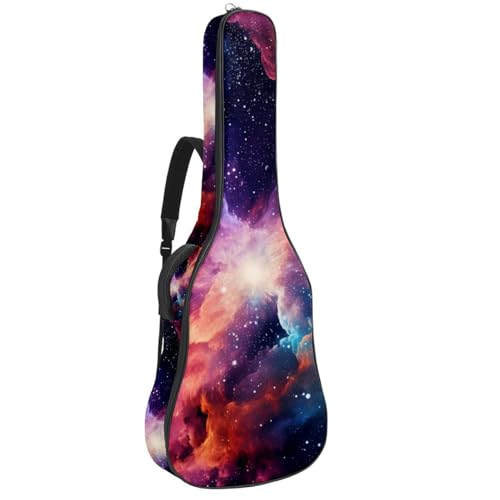 Housse guitare acoustique 109 cm étui souple imperméable multicolore