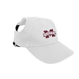 Littlearth NCAA Mississippi State Bulldogs Pet Baseball Hat, Team Color, Medium
