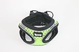 Yommy Arnés Transpirable para Perros 5 Medidas y 6 Colores, Diseño Step-in con Hebilla de Seguridad, Malla Ajustable con Detalles Reflectantes (Verde Fluorescente, M Cuello 32-34, Cuerpo 44-48)
