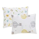 HOPPO Baby&Kids Toddler Pillowcases Set of 2 Fits Pillows Sized 13 x 18 or 14 x 19 Envelope Style Soft 100% Cotton Breathable Durable Hypoallergenic Machine Washable Pillow Case Air Balloon & Animals