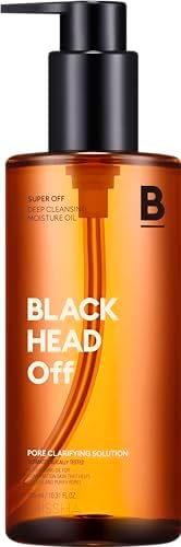 MISSHA - Super Off Blackhead Off Cleansing Oil | Removes Impurities & Blackheads | Unclog Pores | Moisturizing & Natural | 315 ml, Natural, Pack of 1