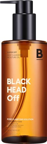 MISSHA - Aceite Limpiador Super Off Blackhead Off | Elimina Impurezas y Puntos Negros | Desobstruye Poros | Hidratante y Natural | 305 ml, Natural, Paquete de 1