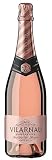 Vilarnau Brut Rose Reserva Organic Cava - Vegan Spanish Sparkling Wine, 75cl Bottle