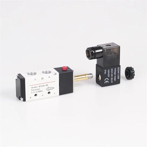 Électrovanne pneumatique 5 voies 2 positions distributeur air 110V 8mm