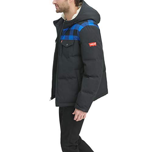 Image of Levi's Men's Performance Hooded Puffer Trucker Jacket (Regular & Big & Tall Sizes)