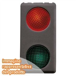 GW21608 Gewiss voyant double rouge vert 12V 24V pour signalisation interne