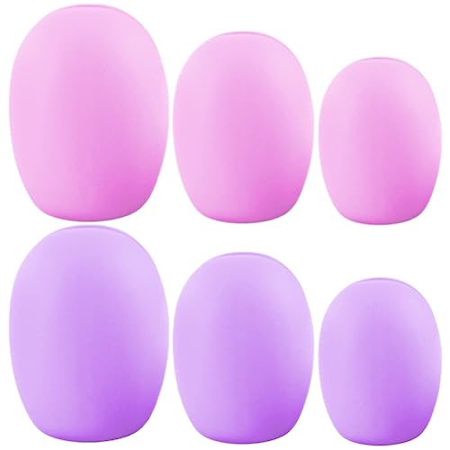 Beaupretty 6PCS Makeup Brush Cover Keep Sleeves Holders for Protectors Cover Blush Holder Makeup Cosmetics Protector Pen Foundation Travel Sleeve Cleaner up Case Storage Silicone Guard