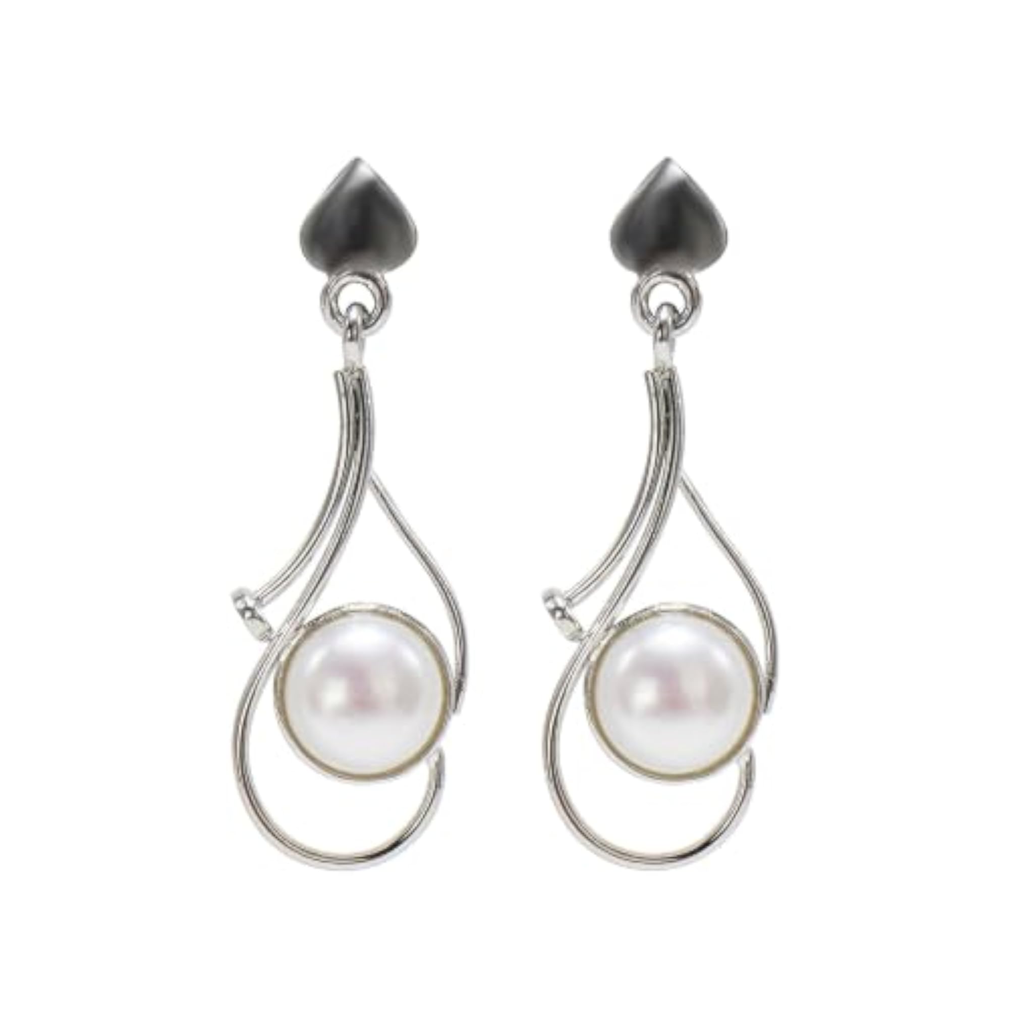 Women's 925 Sterling Silver Amethyst Gemstone Drop Earrings