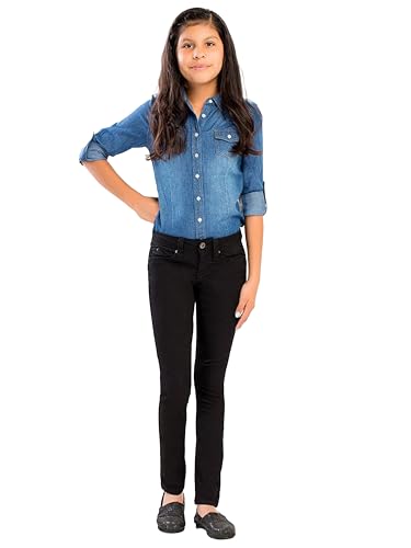 YMI Girls Wannabettafit Twill Skinny Jeans4