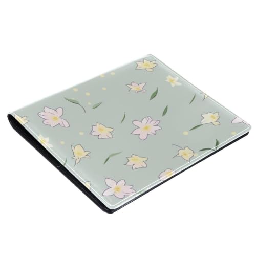 Funda de libro lavable y reutilizable con lirios para proteger cuadernos grandes de cuero 3