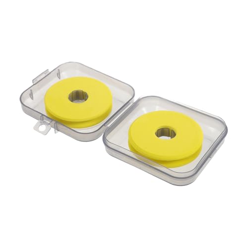 UKCOCO Fishing Line Storage Box with Dual Sided Spool Holder Compact Fishing Accessories Organizer for Tackle Hooks and Rigs Durable Foam Material for Easy Classification and Protection
