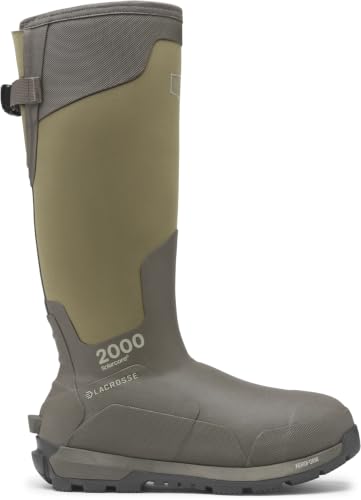 Image of LaCrosse Alphaburly Pro 18 inch Insulated Hunting Boots for Men Featuring Waterproof Rubber, 1600G Thinsulate, and EVA Footbed