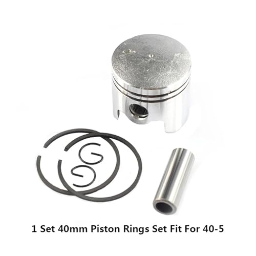 Kit segments de piston 40mm pour débroussailleuse 43cc CG430 1E40F-5 - 3