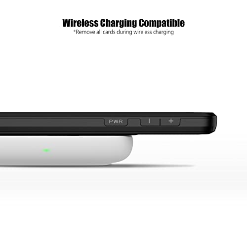 Nvollnoe Capa para Samsung S21 FE com suporte de cartão de camada dupla protetora resistente para Ga