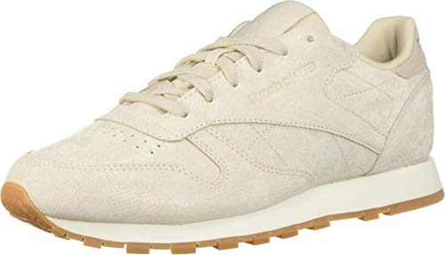 Image of Reebok Women's Classic Leather Sneaker, Exotics-Chalk 11 M US