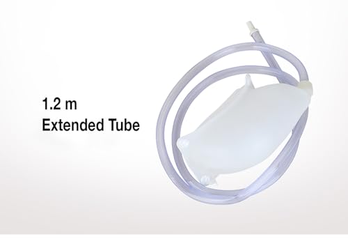 Image of Urine Bag Collector: Women's Urinal - Breathable Adjustable Reusable Silicone Collector with Portable Wearable Odour - Free Urinary Drainage Bag with 2000 ml and 1000ml bags | White /Grey /Blue | for Women