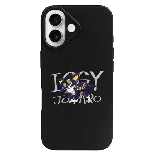 iPhone16 ケース ジョジョの奇妙な冒険 イギー スマホケース アイフォン16 カバー 2024年新型 可愛い TPU 耐衝撃 軽量 落下防止 ストラップホール付き ワイヤレス充電対応