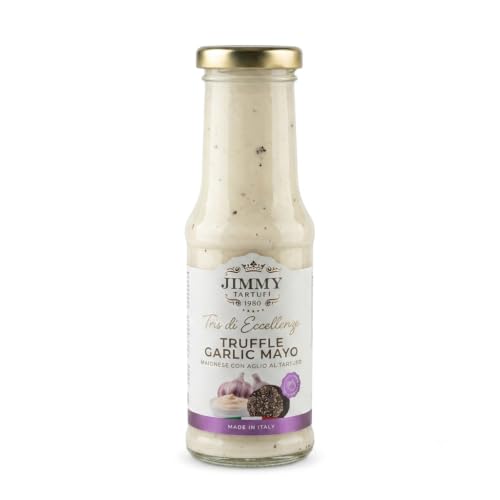 Maionese al Tartufo Nero con Aglio | Salsa Cremosa per Burger, Hot Dog e Patatine | Made in Italy | 210 g