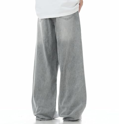 Y2k Baggy Jeans Men Women Wide Leg Grey Skater Jeans Vintage Grunge Oversized Denim Pants Hip Hop Streetwear3