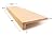 Solid Red Oak Stair Tread with 1 3/4 Square Nose Profile (36" x 11 1/2")