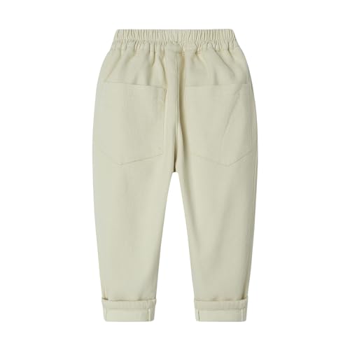 LittleSpring Kids Winter Warm Pants Fleece Lined Pull On Thick Loose Fit2