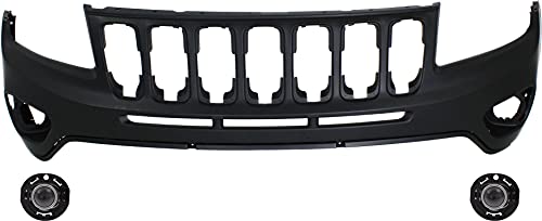 Garage-Pro Bumper Cover KIT Compatible with Jeep Compass 2011-2017 For 1st Gen Models (2011-2017 Style) Primed Front, Upper