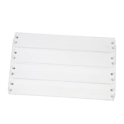 GALPADA Organizador De Esmaltes De Uñas Acrílico Transparente 4 Capas 30 Cm Almacenamiento Multicapa Para Salón y Tocador