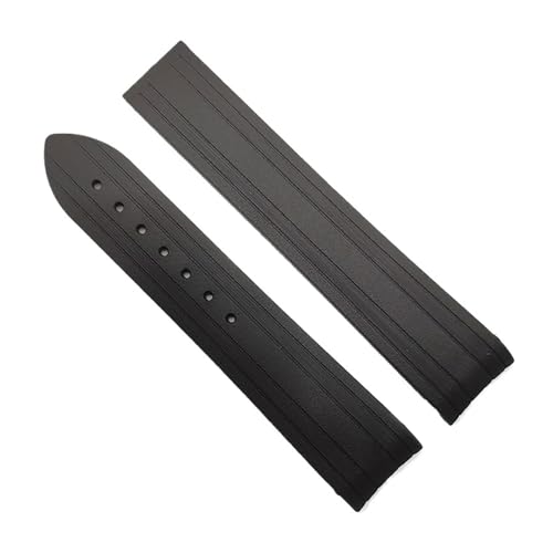 Bracelet montre silicone 20mm incurvé fini les espaces vides