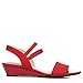 LifeStride Womens Yolo Sandal Fire Red Fabric 8 M