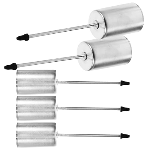 TOVINANNA Lot de 5 Bougeoirs Coniques en Fer Argenté Pointe Coupelles à Bougie pour Décoration de Sapin de Noël et Table Festive Porte-Bougies de Fête Pratiques et Polyvalents