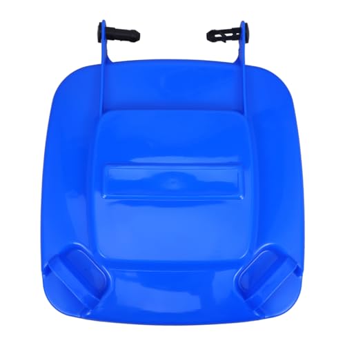 Cabilock 1Pc Large Plastic Trash Can Lid Outdoor Waste Bin Replacement Cover Dustbin Accessory for Garden Use Design Fits Standard Garbage Bins Blue