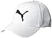 PUMA unisex adult Stretch Fit Baseball Cap, White/Grey, Small US