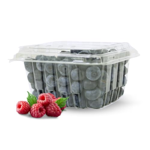 35 PACK - Plastic Berry Basket/Produce Containers - Pint Size for Blueberries, Raspberries, Strawberries