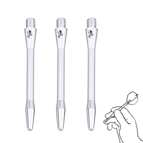 GOOHOCHY 12pcs Darts Shafts Set 4.5mm Aluminum Alloy Shafts 2BA Thread Professional Accessories