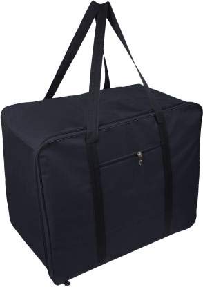 GenericClick@me 02 Rexine Jumbo Attachi Bag, Black, Non Woven, Rectangular, Zipper Closure, Travel Multi-Purpose Bag, 45 X 35 X 20 cm