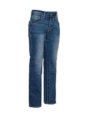 Men's Premium Straight Fit Denim Jeans Sizes 28-38 Style:WB015 Blue2