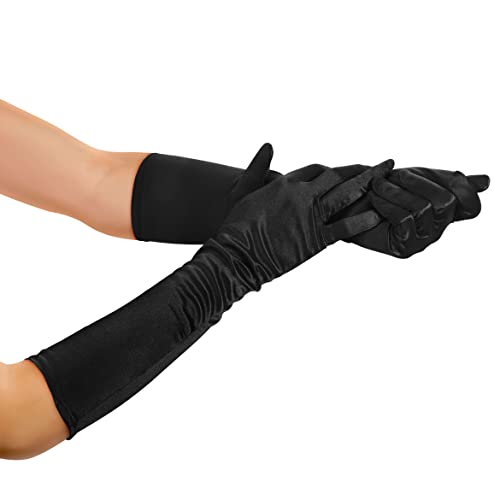 Balinco Damen Handschuhe Lang, Elegant, 1920er Stil, Glamour...