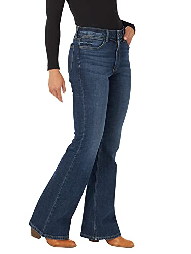 Wrangler Womens High-Waisted Fierce Flare Jeans, Brockton, 1-Jun Us #TOP2