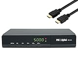 Automatische DiSEqC-Suche MK Digital HD 610 HDTV Receiver Satellit DVB S2 HD Receiver für SAT Digitaler Satelliten SAT Receiver (DVB-S/S2, HDMI, SCART, USB 2.0, Full HD 1080p) (Vorprogrammiert für Astra Hotbird und Türksat)