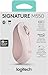 Logitech Signature M550 Wireless Mouse - for Small to Medium Sized Hands, 2-Year Battery, Silent Clicks, Bluetooth, Multi-Device Compatibility - Rose