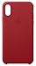 Apple iPhone Xs Leather Case - (Product) RED
